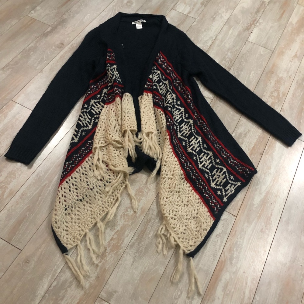 Say what? Sweater cardigan